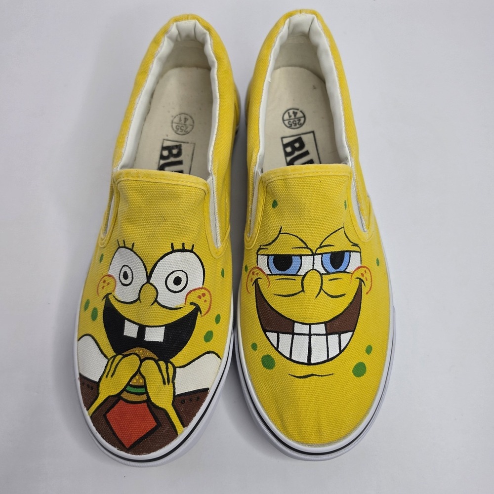 Burp "Off The Wall" Sponge Bob Square Pants Sneakers Tennis Shoes  Size 41